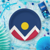 デンバー国旗（コロラド州，米国） ペーパープレート (パーティー)