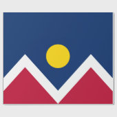 デンバー国旗（コロラド州，米国） ラッピングペーパー (フラット)