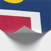 デンバー国旗（コロラド州，米国） ラッピングペーパー (角)