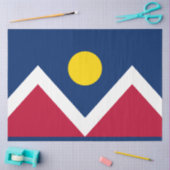 デンバー国旗（コロラド州，米国） 薄葉紙 (クラフト)