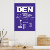 デンバー国際的エアポートDEN ポスター (キッチン)