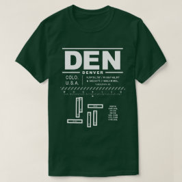 デンバー国際的エアポートDEN Tシャツ