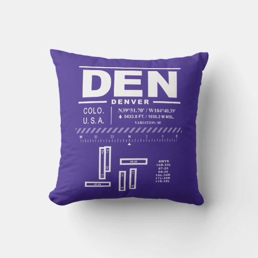 デンバー国際空港 DEN クッション (正面)