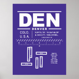 デンバー国際空港 DEN ポスター