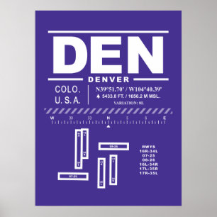 デンバー国際空港 DEN ポスター
