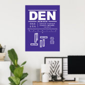 デンバー国際空港 DEN ポスター (ホームオフィス)