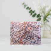 デンバー地図 ポストカード (スタンド正面)