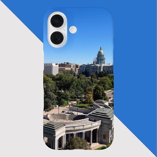 デンバー市街地のスカイライン コロラド州会議事堂 Case-Mate iPhoneケース
