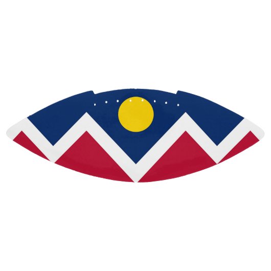 デンバー旗を持つ愛国的なアメリカンフットボール アメリカンフットボール (パネル)