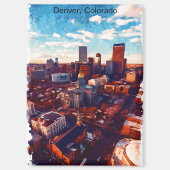 デンバー素晴らしコロラドシティビュー マグネット (正面)