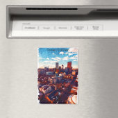 デンバー素晴らしコロラドシティビュー マグネット (インサイチュ (食洗機))