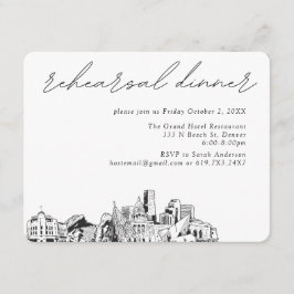 デンバー結婚のリハエレガントーサルディナー エンクロージャーカード