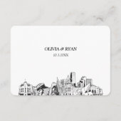 デンバー結婚のRSVP伝統的 Mealオプション エンクロージャーカード (裏面)