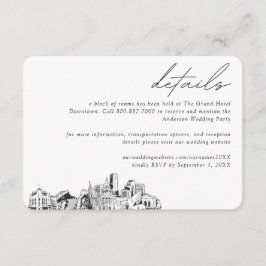 デンバー結婚ズホテルルームブロック詳細 エンクロージャーカード