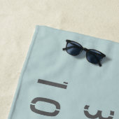 デンバー緯度の経度 ビーチタオル (インサイチュ)