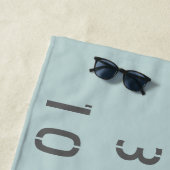 デンバー緯度の経度 ビーチタオル (インサイチュ)