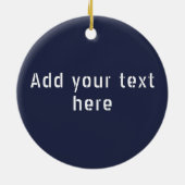 デンバー緯度パーソナライズされた経度 セラミックオーナメント (裏面)