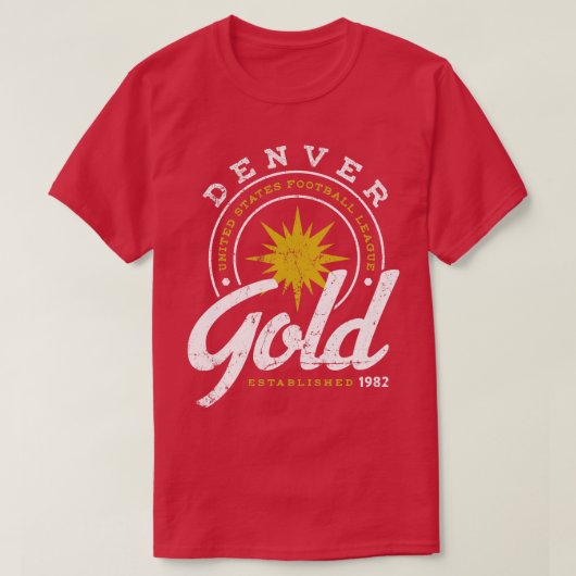 デンバー金ゴールド Tシャツ (デザイン正面)