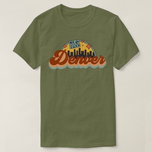 デンバー コロラド州 Tシャツ (デザイン正面)