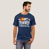 デンバー コロラド 山 Tシャツ (正面フル)