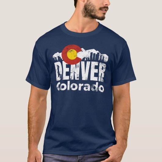 デンバー コロラド 山 Tシャツ (正面)