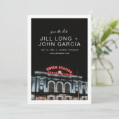 デンバー ユニオン ステーション 保存日付 招待状 (スタンド正面)