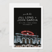 デンバー ユニオン ステーション 保存日付 招待状 (正面/裏面)