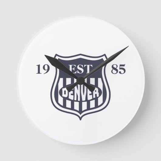 デンバー ラウンド壁時計 (正面)