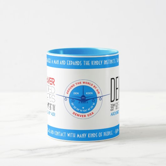 デンバー、統一された州エレガント マグカップ (中央)