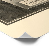 デンバー， COパノラママップ – 1907 ポスター (角)