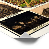 デンバー, COパノラママップ – 1908 ポスター (角)