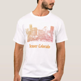 デンバー Tシャツ コロラド Tシャツ デンバーのスカイライン