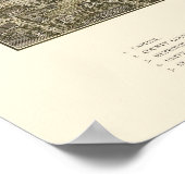 デンバーCOパノラママップ – 1887 ポスター (角)