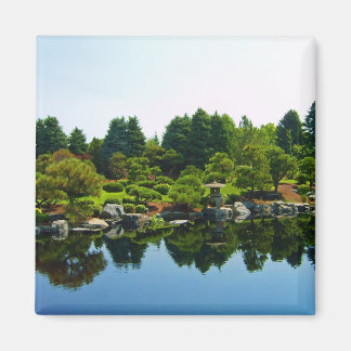 デンバ日本のー植物園の庭園。 マグネット