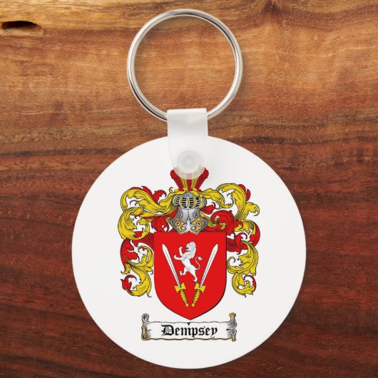 デンプシー家紋 – デンプシーコートオブアームズ キーホルダー (正面)