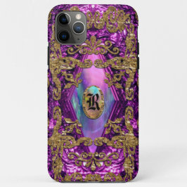 デンプシー・プラム・チック・エレガントモノグラム iPhone 11 PRO MAXケース