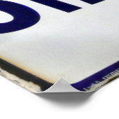 デンプンの古い良い日、ヴィンテージエナメルのサイン。 ポスター (角)