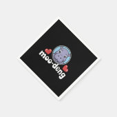 デンボモーンシーピグインタイ写真ベビーヒッポ スタンダードカクテルナプキン (角)