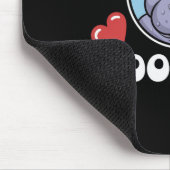 デンボモーンシーピグインタイ写真ベビーヒッポ マウスパッド (コーナー)