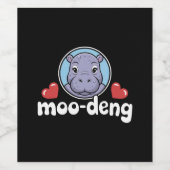 デンボモーンシーピグインタイ写真ベビーヒッポ ワインラベル (シングルラベル)