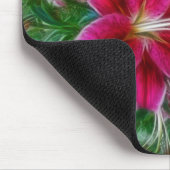 デンマンアイランドリリー絵画フローラズアート マウスパッド (コーナー)