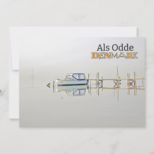 デンマークからの美しいグリーティングカード! シーズンカード (正面)