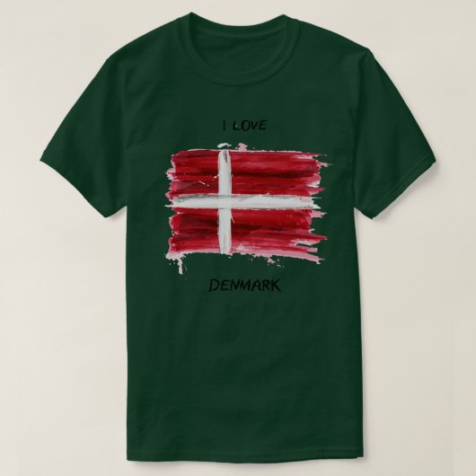 デンマークが大好き祖国 Tシャツ (デザイン正面)