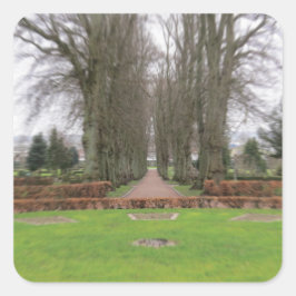 デンマークでの経路ステッカー スクエアシール