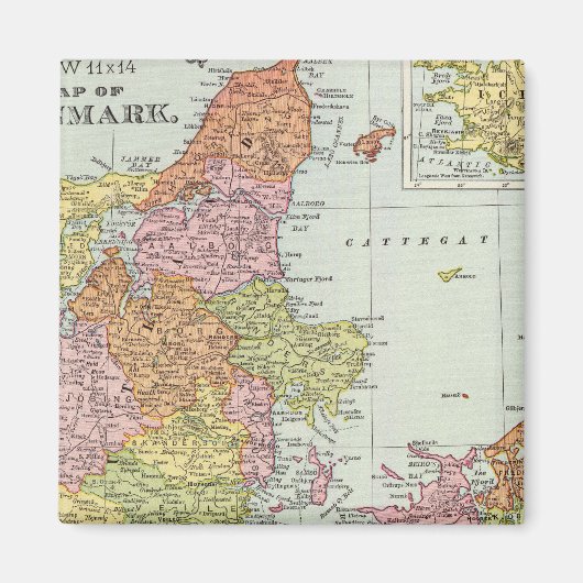 デンマークとアイスランド マグネット (正面)