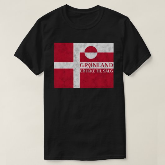 デンマークとグリーンランドの国旗 Tシャツ (デザイン正面)