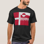 デンマークとグリーンランドの国旗 Tシャツ (正面)