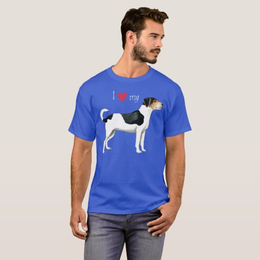 デンマークとスウェーデンのTシャツが大好き Tシャツ (正面フル)