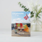 デンマークのかわいいはがき。 ポストカード (スタンド正面)