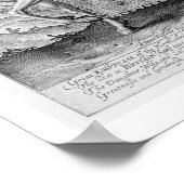 デンマークのアンの騎乗ポートレート(1574年~1619年) ポスター (角)